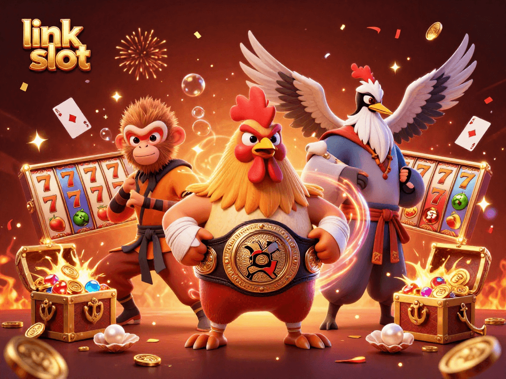 Engage with exciting slot games at link slot, featuring vibrant characters and dynamic gaming elements.