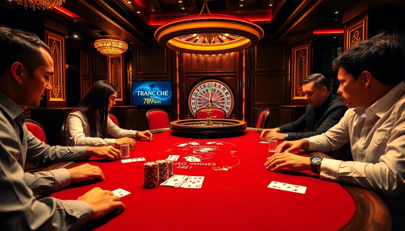 Thrilling casino experience at trang chủ 789win with poker gameplay and luxurious ambiance.