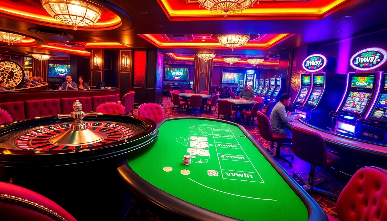 Experience the exciting gameplay at vvvwin casino with vibrant tables and thrilling slots.
