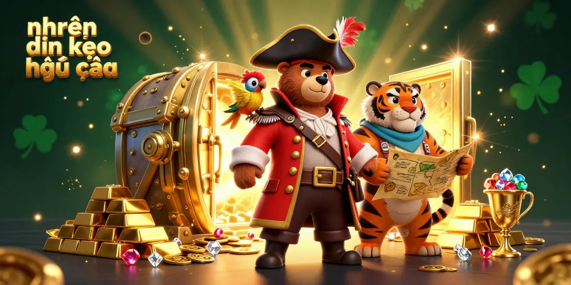 Engage with nhận định kèo nhà cái through this vibrant 3D illustration showcasing dynamic casino elements and characters.