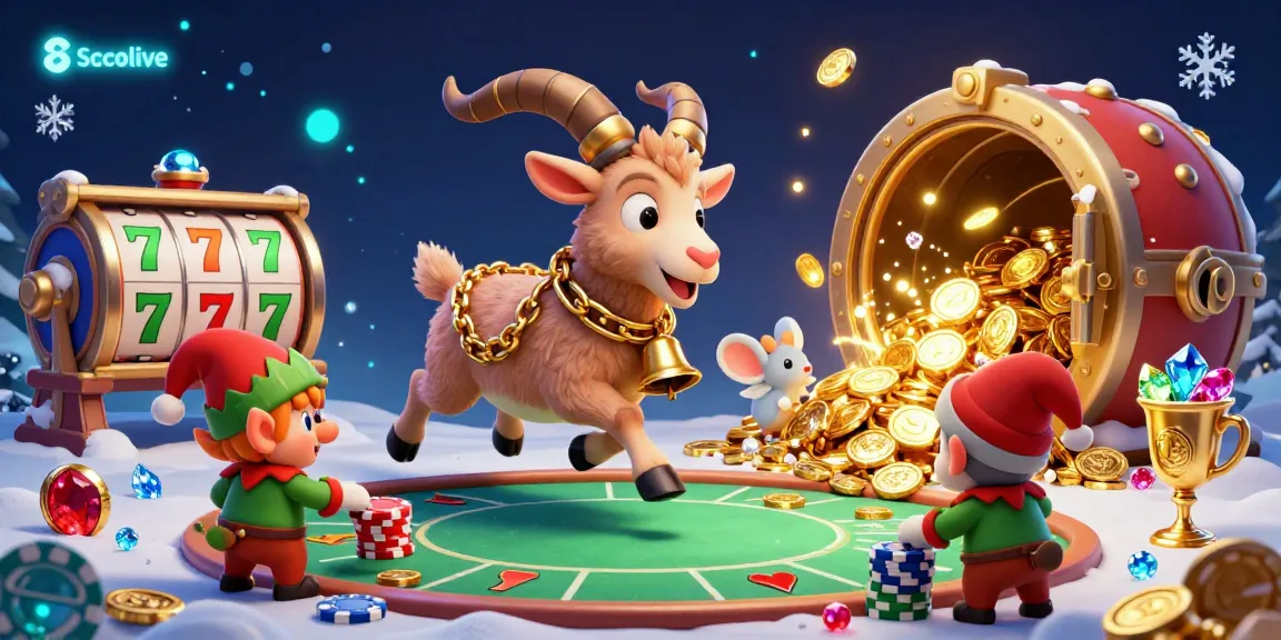 Socolive showcases a vibrant gambling scene with animated characters amid sparkling riches and festive chaos.