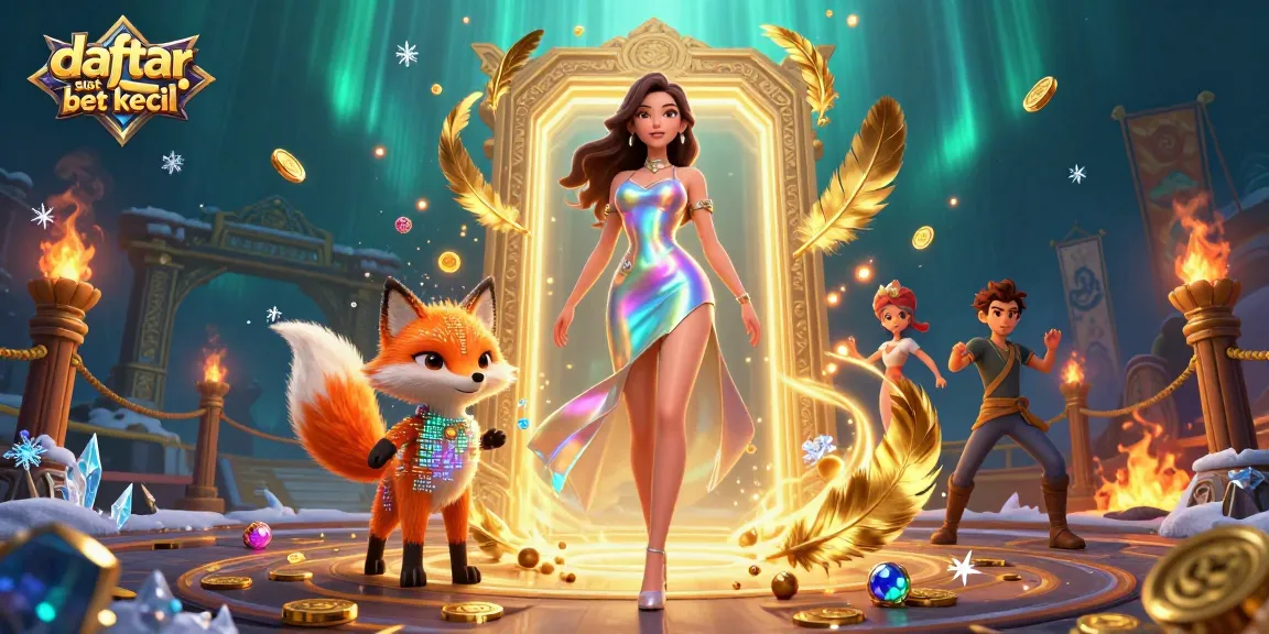 Experience the excitement of daftar slot bet kecil with vibrant casino elements and engaging characters.