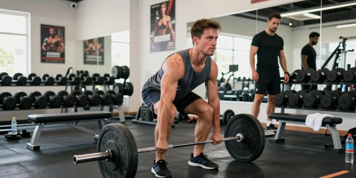 Focused athlete lifting weights at Astera Steroid Shop gym, showcasing strength training intensity.