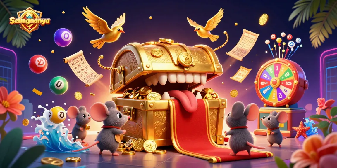 Experience winning strategies with selengkapnya as a vibrant, dynamic casino illustration featuring colorful elements.