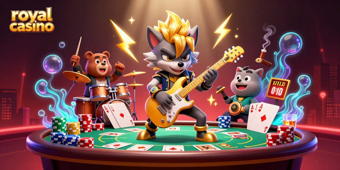 Engage in thrilling gameplay at royal casino with vibrant characters and dynamic casino elements.