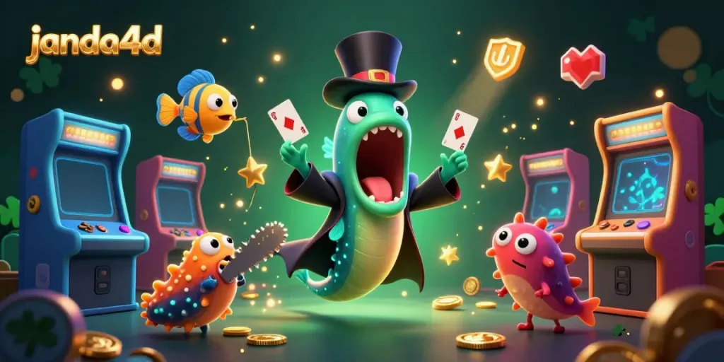 janda4d menunjukkan permainan kartu magis oleh ikan gulper di dunia kasino digital
