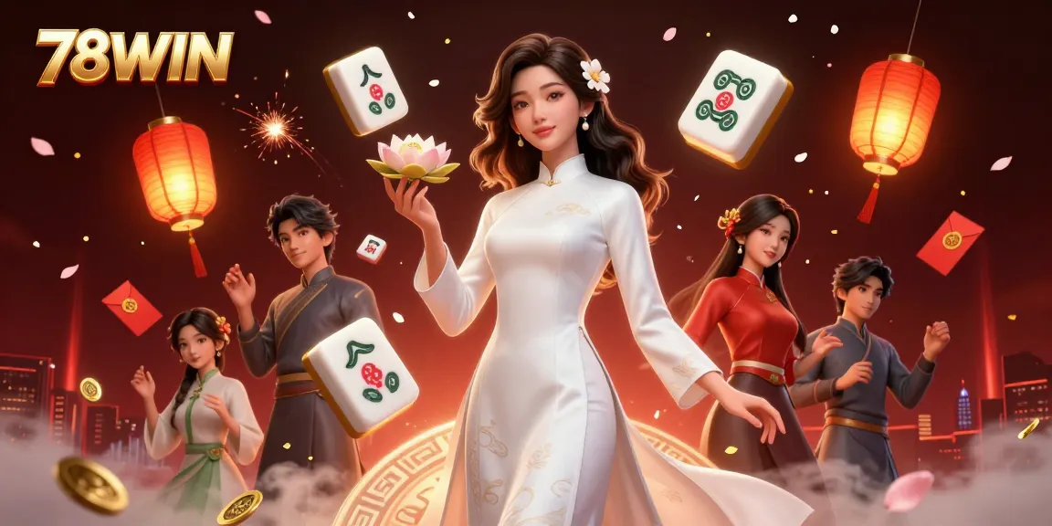 Experience 78WIN's vibrant gaming action with elegant visuals and engaging casino elements.