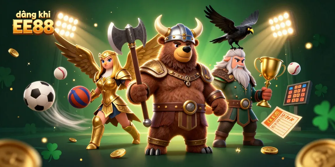 Experience exciting betting action with đăng ký EE88, featuring dynamic 3D gambling elements in a vibrant casino environment.