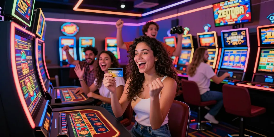 Joyful group celebrating at a credit card casino, showcasing https://dea.org.uk's vibrant gaming atmosphere and bonuses.