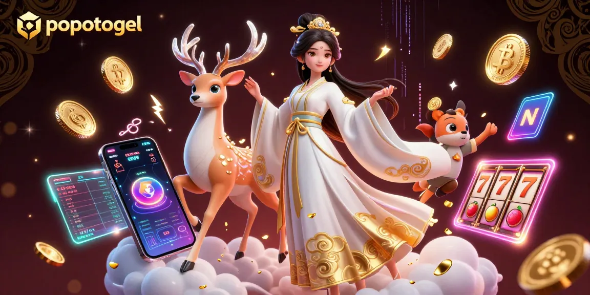 Play popotogel and enjoy vibrant online slots with dazzling characters and crypto elements.