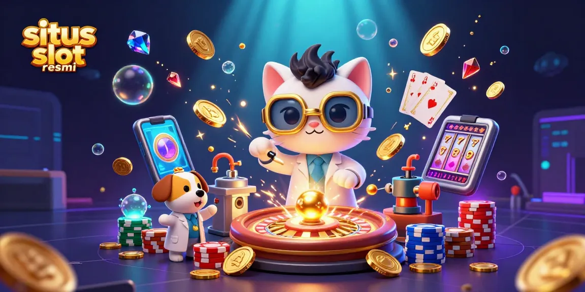 Experience the thrill at situs slot resmi with exciting jackpots and winning spins surrounded by golden coins.