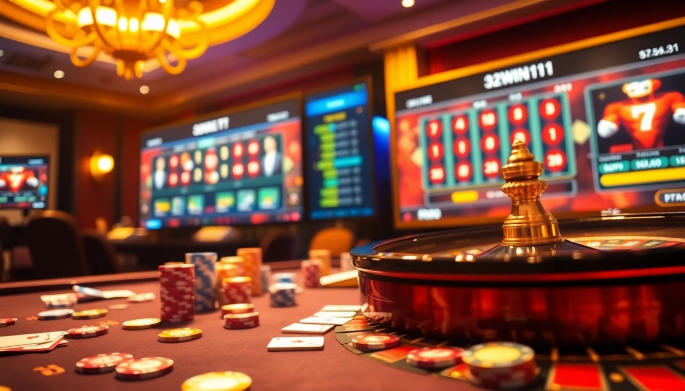 Experience thrilling gameplay at http://32win11.net/ with vibrant casino tables and exciting chips.