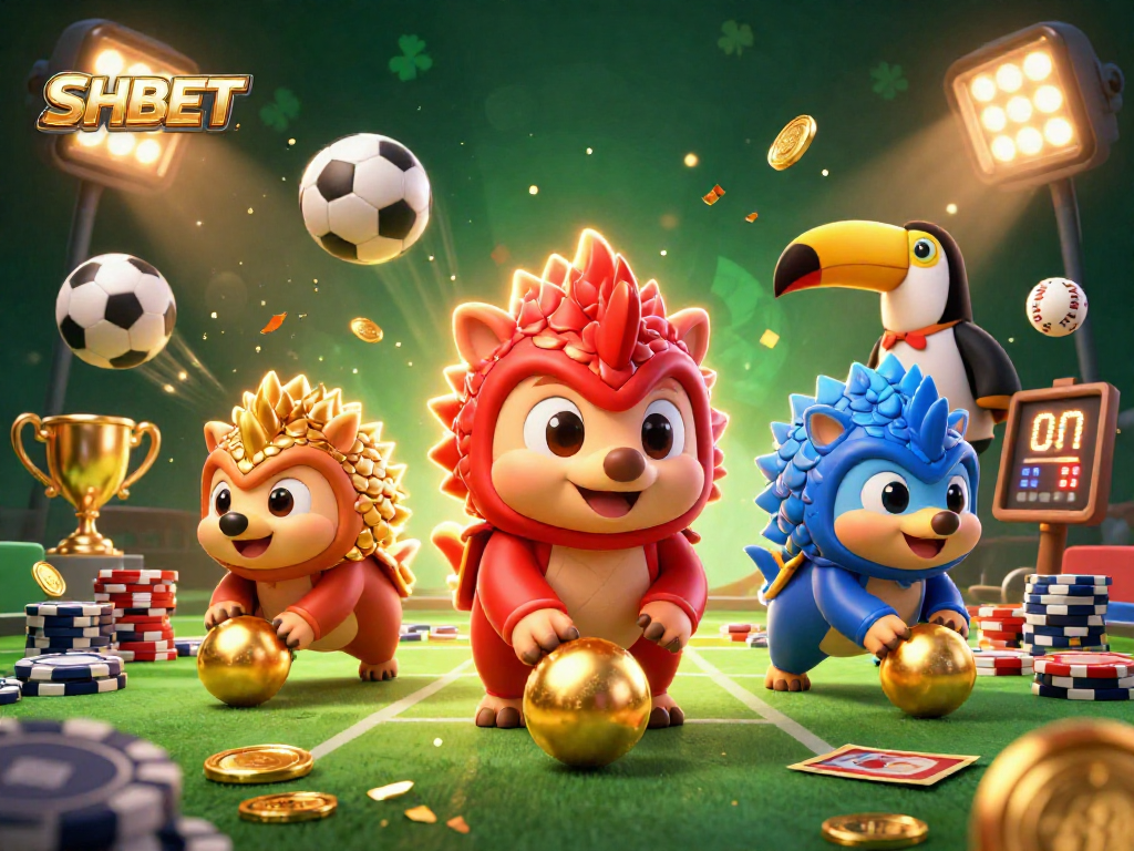 Engage with SHBET's thrilling casino competition featuring playful pangolins and dynamic gambling elements.
