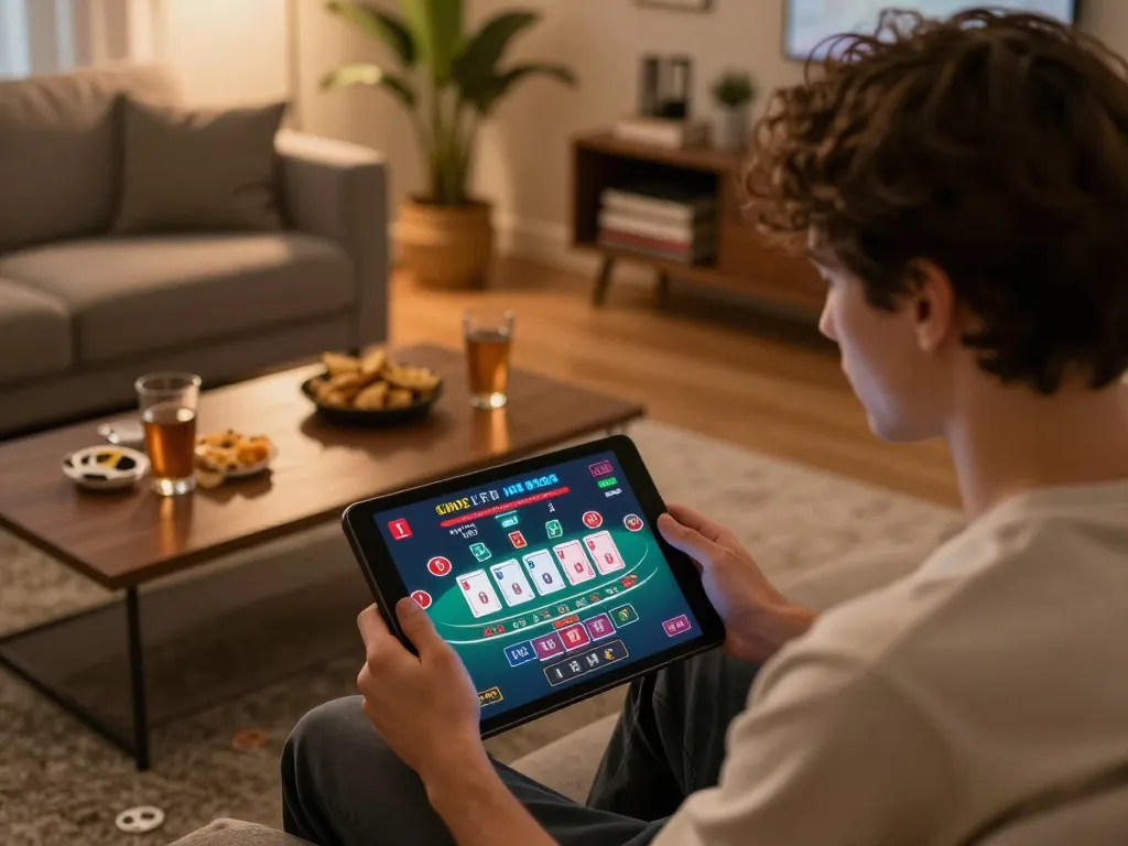 Engaging in an online casino session at home using n188 com for live dealer games