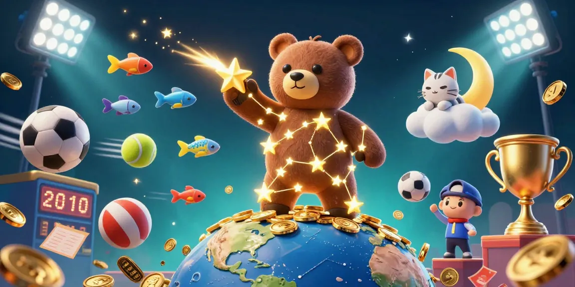 Bangsawan88 players engage in thrilling casino adventures, surrounded by coins and sports elements.