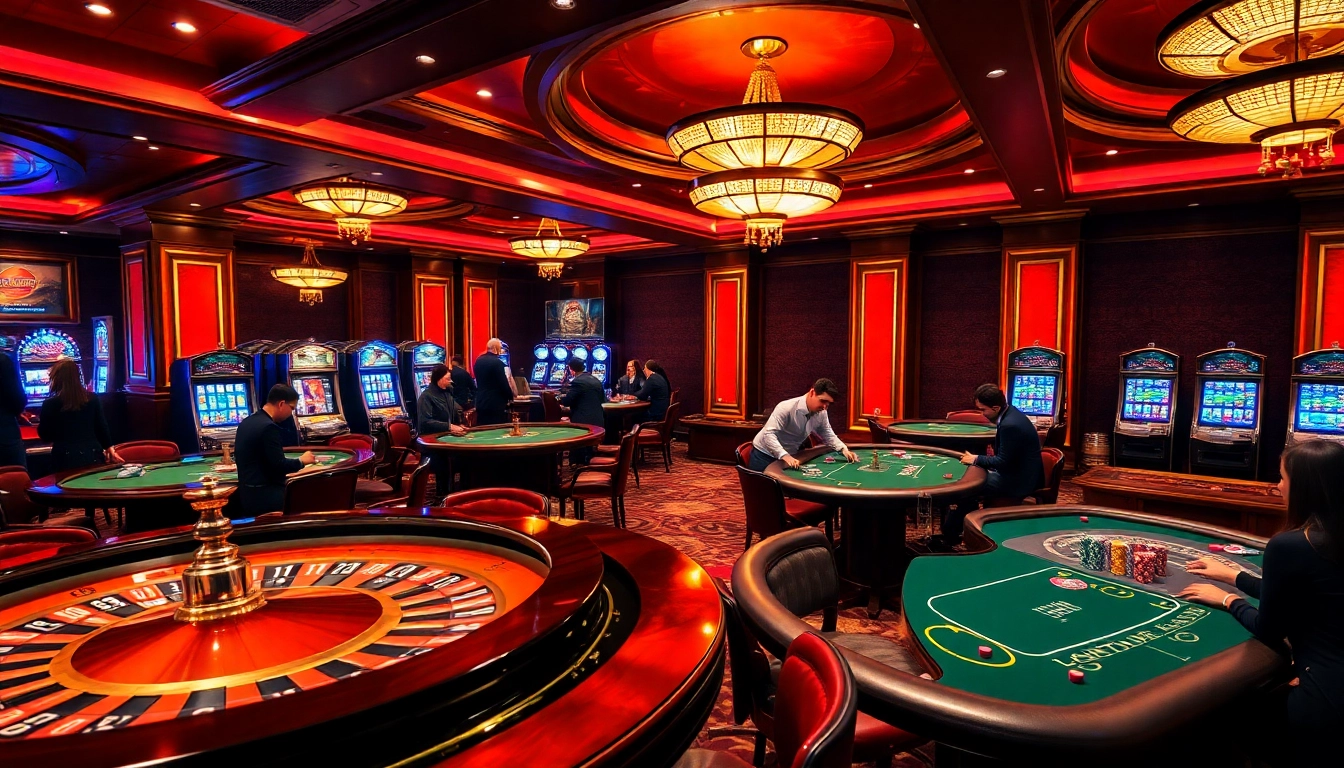 Experience the thrill of the xx88 game with an elegant casino scene featuring vibrant tables and exciting gameplay.