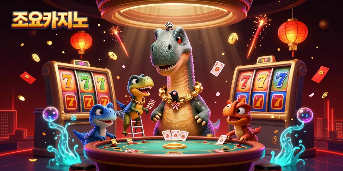 Experience thrilling games with 조이카지노 featuring vibrant characters and rich casino elements.