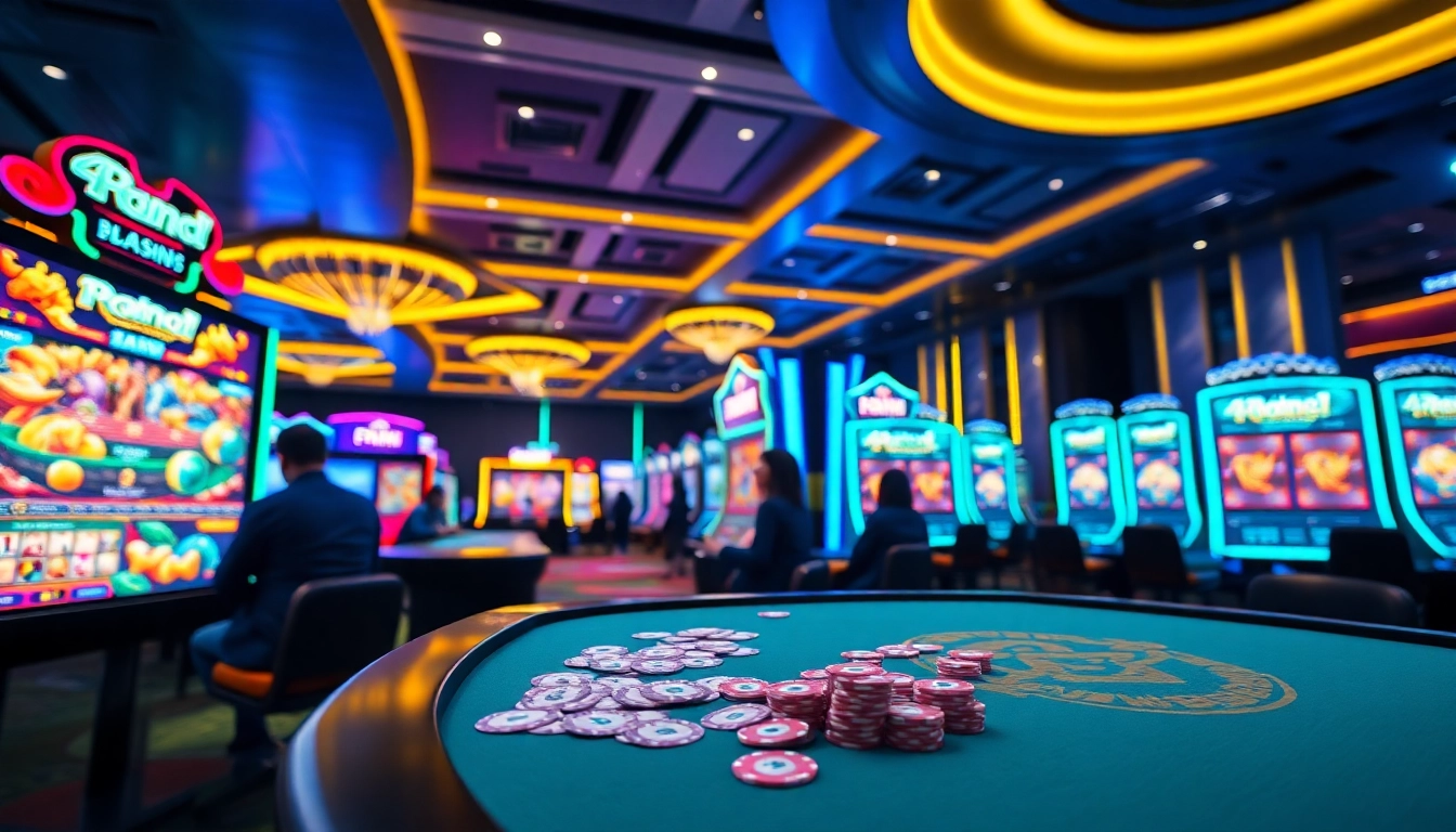 Experience thrilling gameplay with 4D online Malaysia in an engaging casino setting.