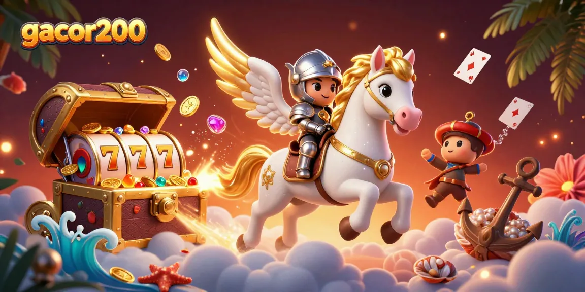 Win with gacor200 while enjoying the vibrant 3D casino scene of luck and fortune.