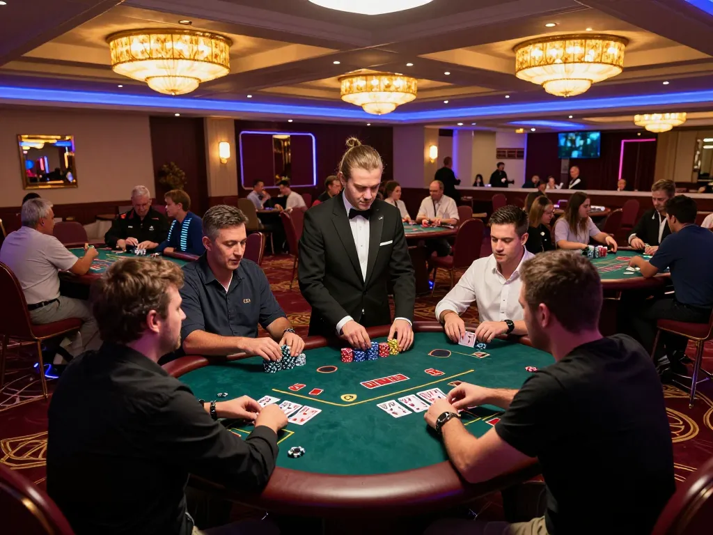 Experience ดูหนัง while enjoying engaging blackjack gameplay in a luxurious casino atmosphere.