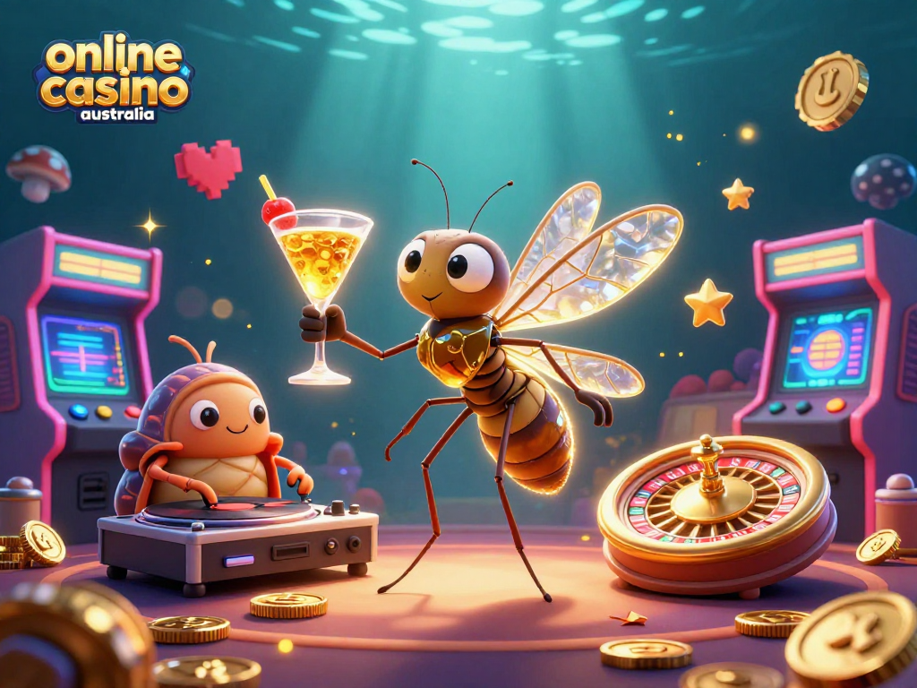 Experience thrilling gameplay at an online casino Australia with vibrant characters and exciting elements.