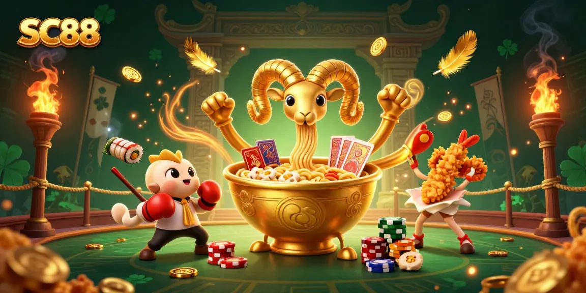 Catch exciting SC88 gaming moments in this vibrant, detailed gambling illustration.