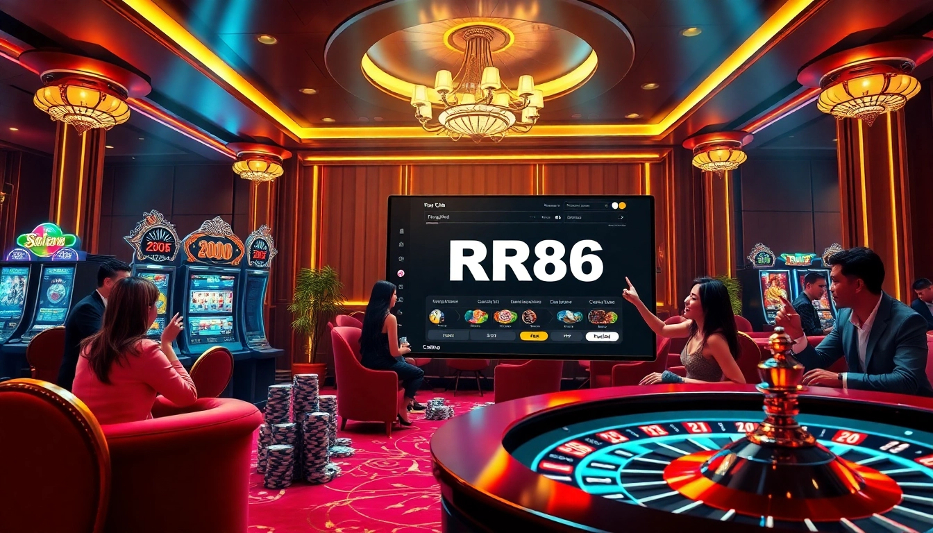 Experience the thrill of Trang Chủ RR88 with engaging online games and vibrant casino visuals.