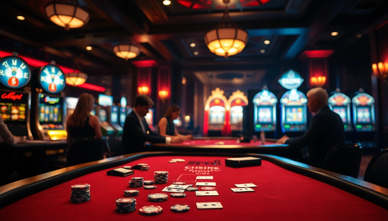 Permainan kartu di meja blackjack xgslot88 yang elegan dalam suasana kasino yang mewah.
