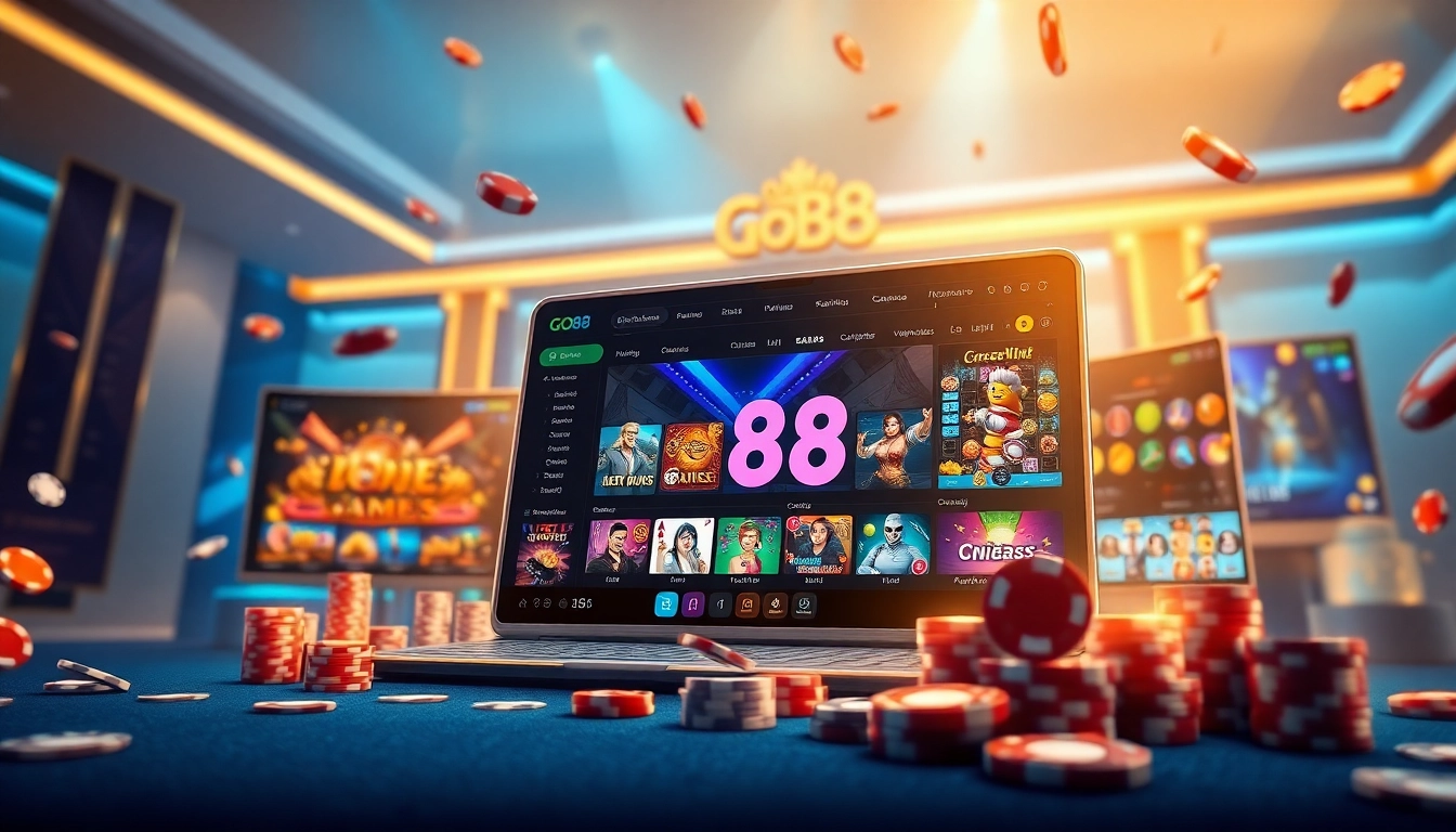 Explore the dynamic gaming experience at https://go88.limited featuring a vibrant online gaming interface.