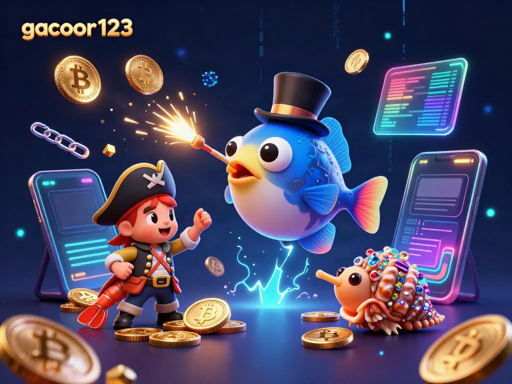 Engage with gacor123 by spinning to win with a vibrant 3D scene of gaming ocean treasures!
