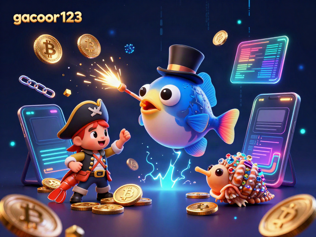 Engage with gacor123 by spinning to win with a vibrant 3D scene of gaming ocean treasures!