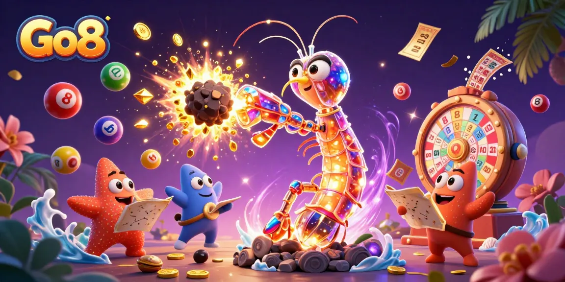 Join the adventure at Go8 with exciting winning moments featuring vibrant lottery elements.