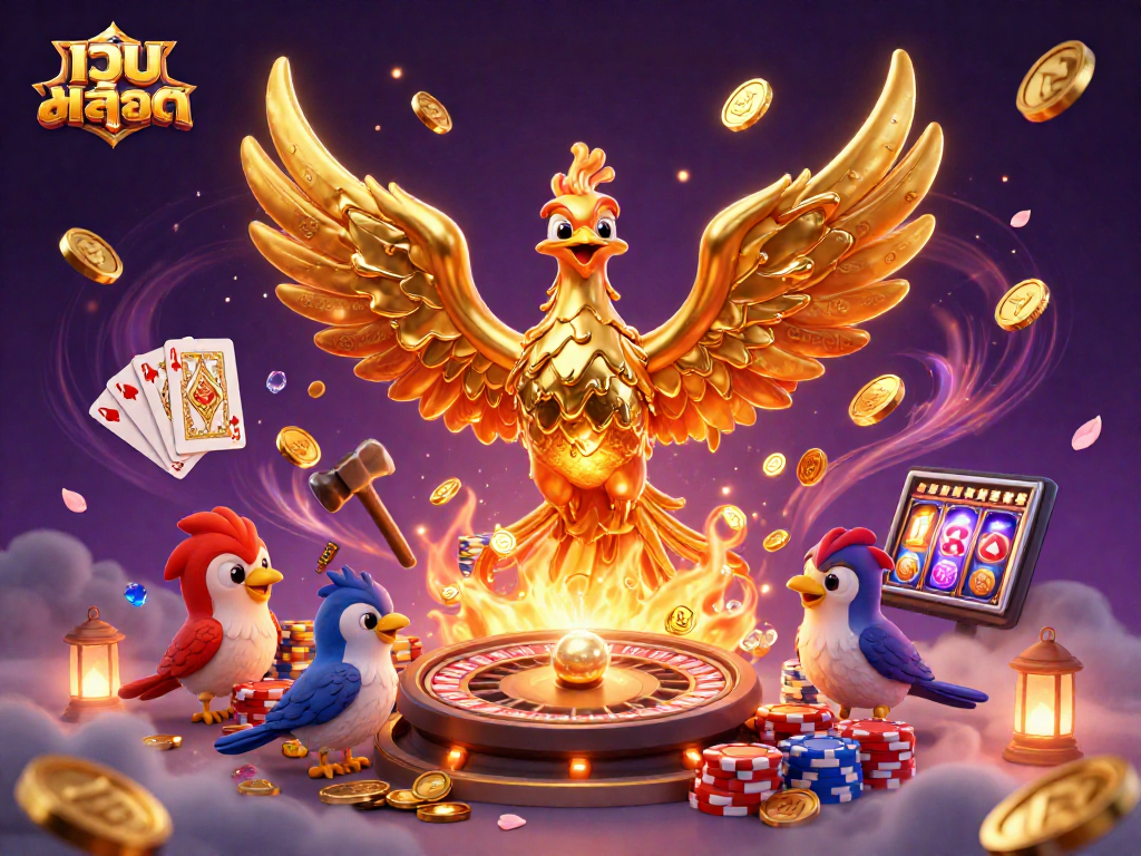 Winning at เว็บสล็อต with dynamic 3D elements and golden phoenix to enhance your gaming experience.
