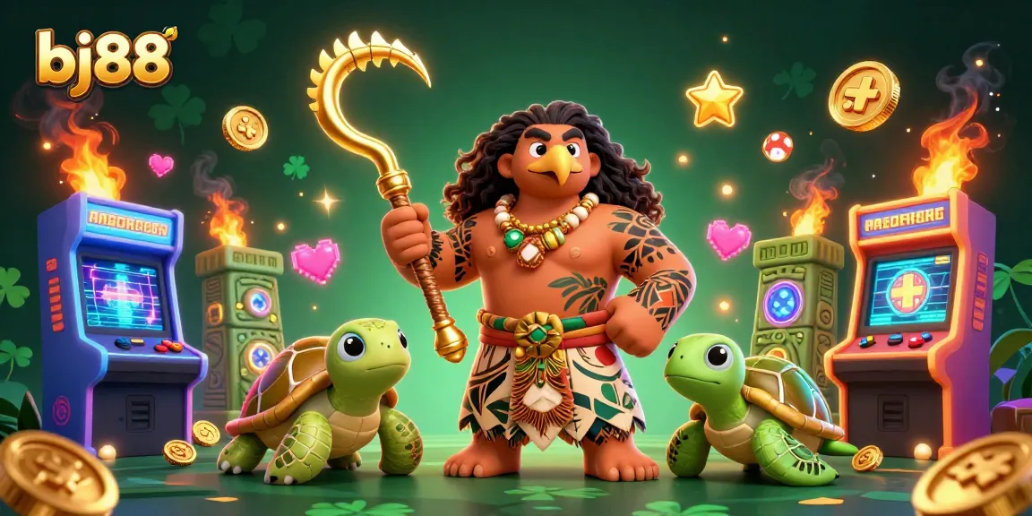 Experience thrilling gameplay in bj88's vibrant online casino scene featuring colorful characters and elements.