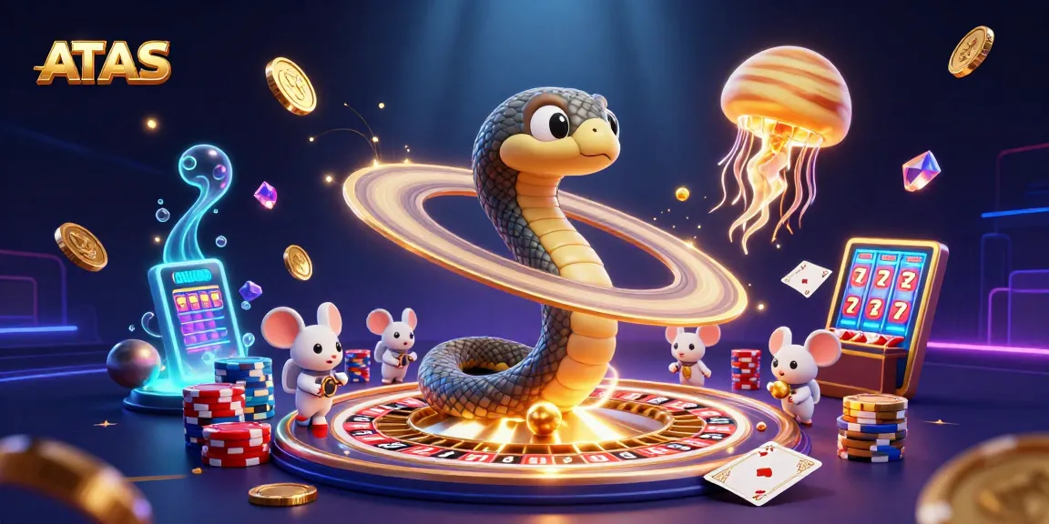 Engage in the ATAS cosmic casino experience with unique roulette action featuring vibrant characters and rich gaming elements.