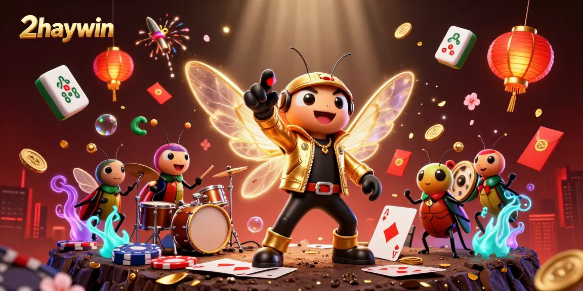 Experience thrilling gameplay at 2haywin with vibrant casino art featuring dynamic characters and elements.