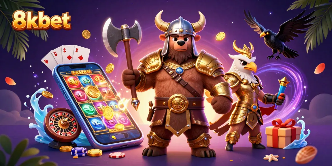 Experience the thrill of 8xbet with vibrant gaming visuals and dynamic casino elements.