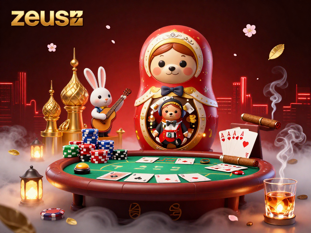 Experience the excitement of zeus slots with a vibrant scene of gaming characters and action elements.