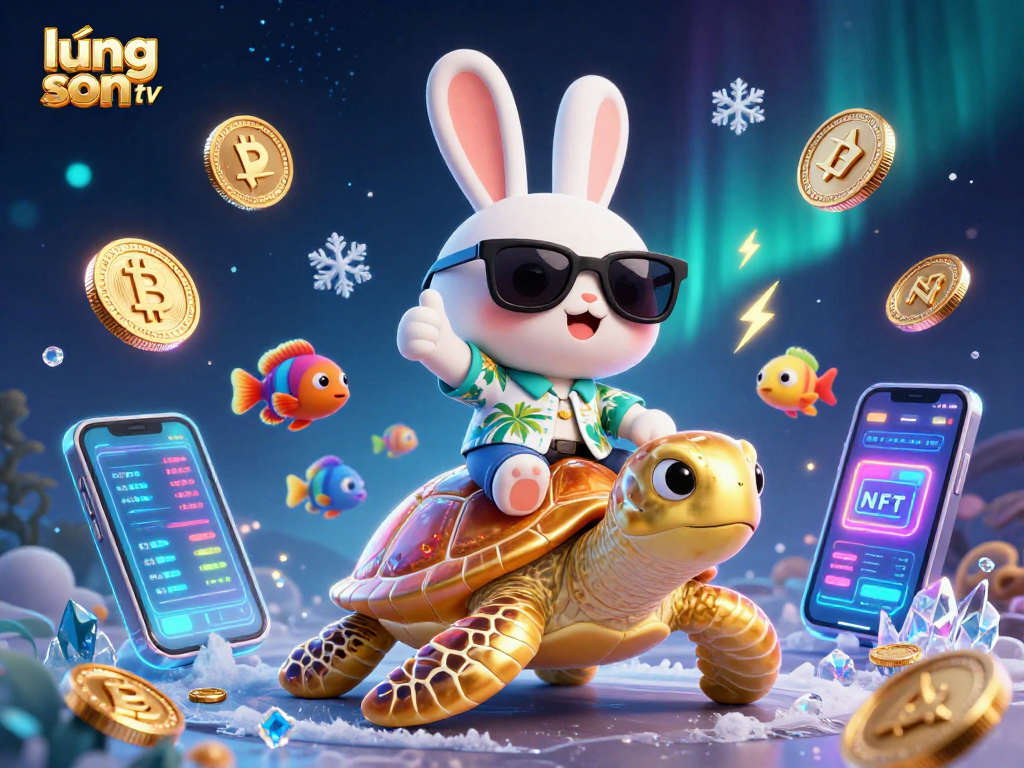 Experience thrilling moments on lương sơn tv with vibrant cartoon characters and crypto elements in a lively casino atmosphere.