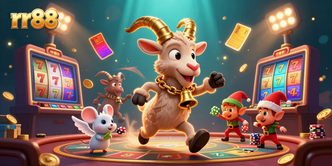 Experience the thrilling gameplay at rr88 with cartoon characters in a vibrant casino scene.