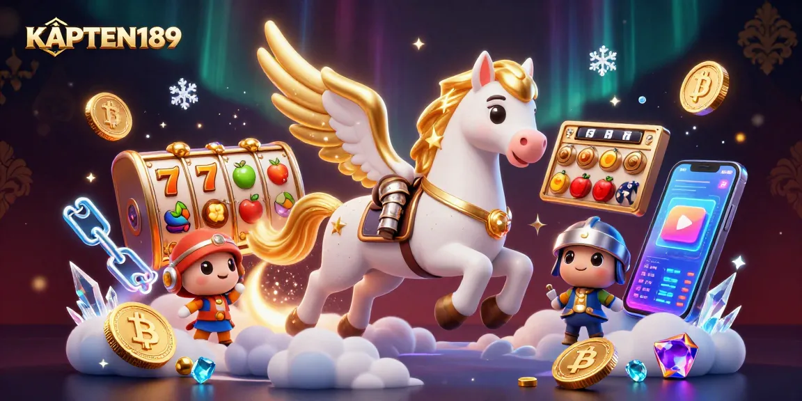 KAPTEN189 memainkan slot online dengan karakter beruang angkasa dan koin kripto yang mengelilinginya.