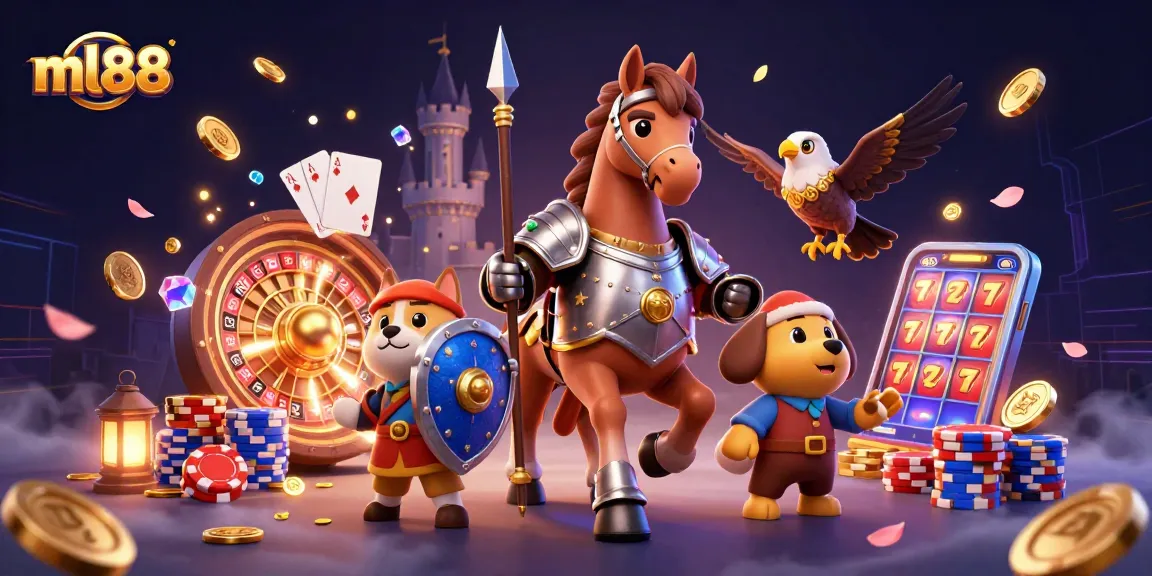 Experience the excitement of ml88 casino with vibrant characters and dynamic game elements.