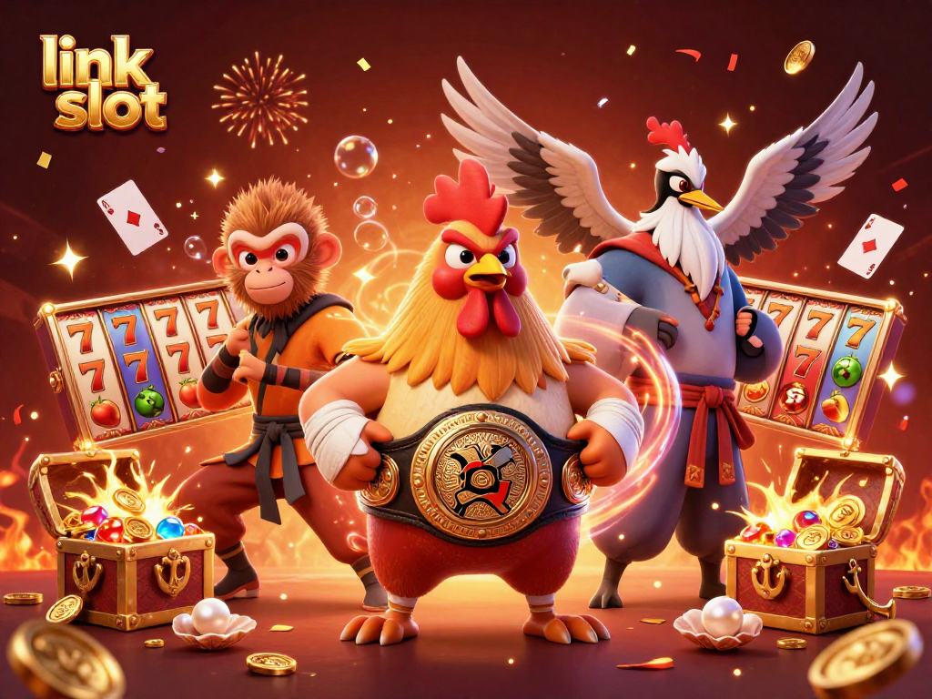 Engage with exciting slot games at link slot, featuring vibrant characters and dynamic gaming elements.