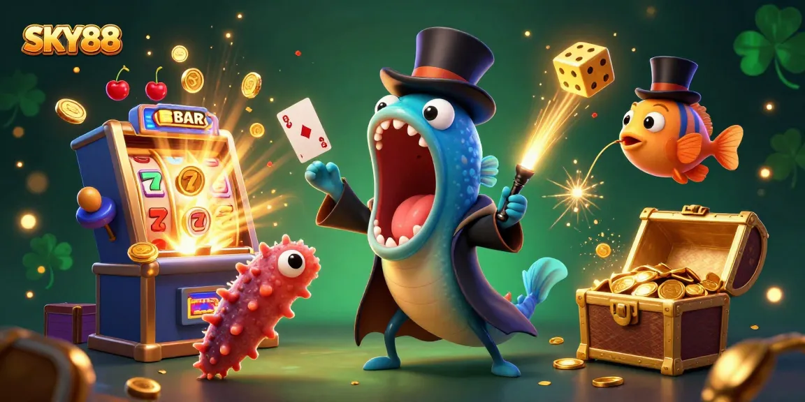 Experience thrilling action at SKY88 with captivating card tricks and colorful casino games.