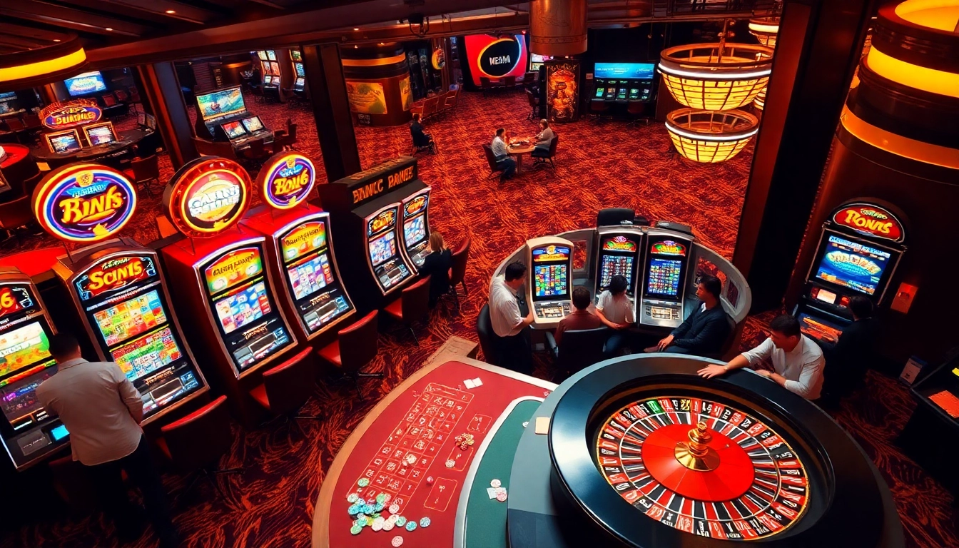 arushoki menarik perhatian pemain di kasino dengan slot dan meja roulette.