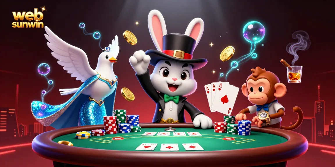 Experience the magic of web sunwin with thrilling casino elements, vibrant characters, and dazzling details.
