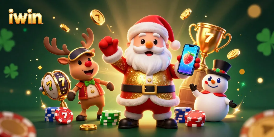Play vibrant jackpot slots with iwin's colorful characters in a festive casino scene.