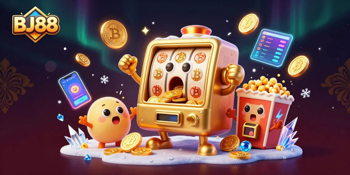 Experience the excitement of BJ88's jackpot with 3D slot machines celebrating a thrilling win!