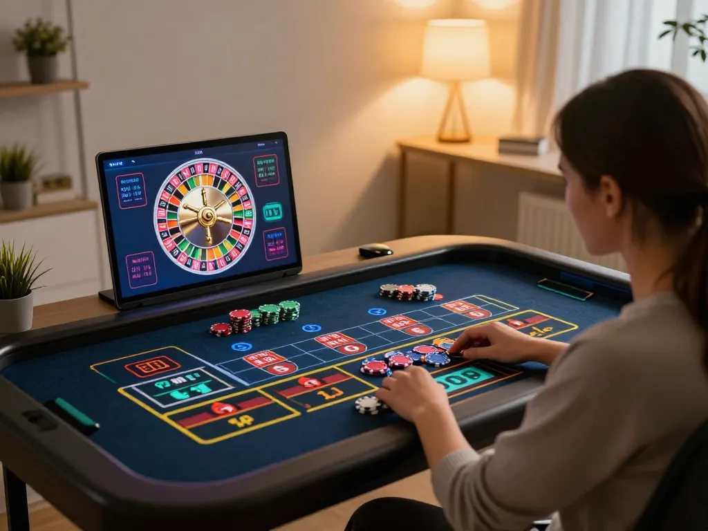Engaging online roulette gameplay showcasing caricature Chatgpt integration on a laptop screen.