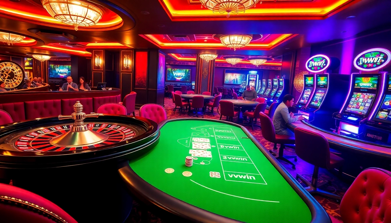 Experience the exciting gameplay at vvvwin casino with vibrant tables and thrilling slots.
